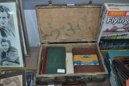 Small Case Containing Mrs Beeton Cookery Book Etc