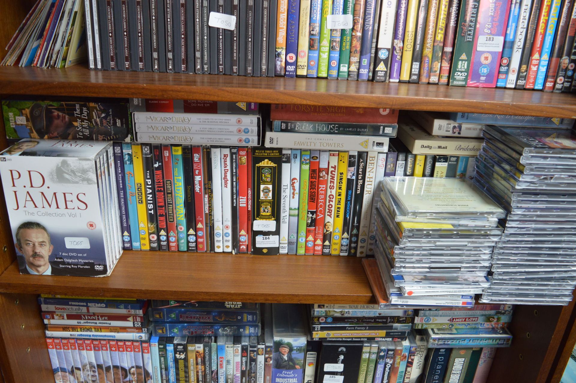 Large Collection of DVDs, CDs