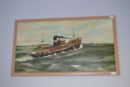Oil Painting on Board - Trawler at Sea, Allen 1979