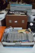 Case Containing LP Records & Quantity of CDs