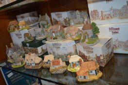 Collection of 16 Lilliput Lane Cottages