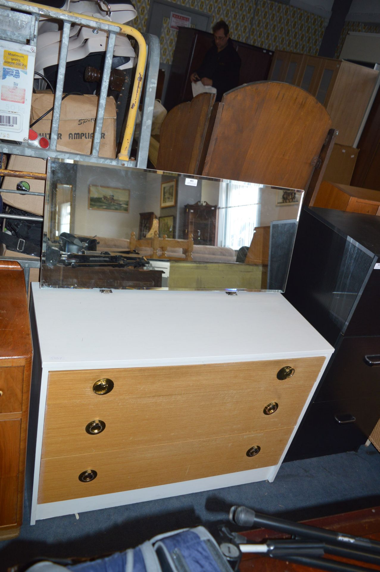 70's Style Dressing Table with Mirror