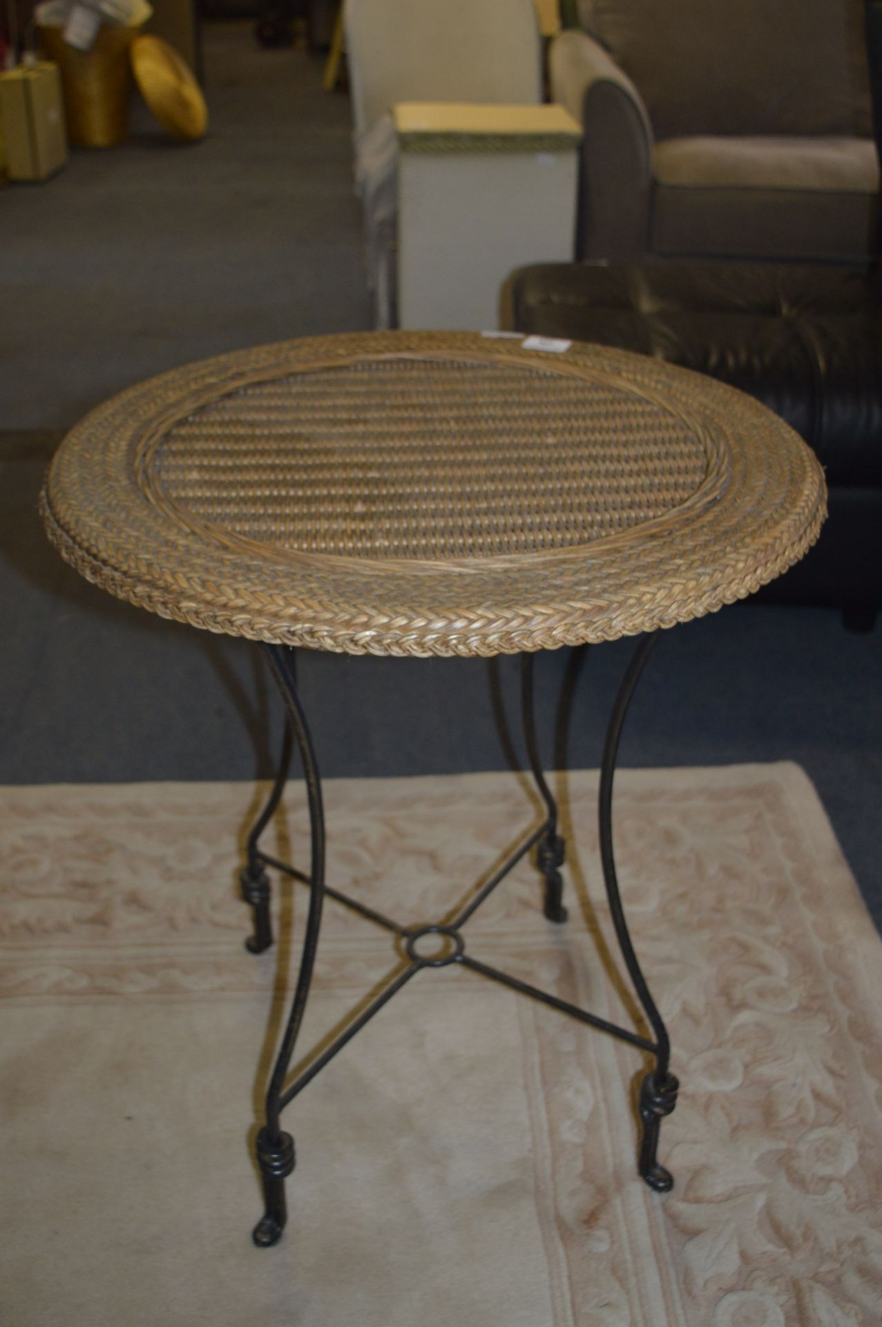 Wicker Style Side Table