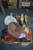 Collection of VIntage Hats, Gloves, Scarfs Etc