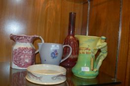 Collection of Ceramic Jugs Including Sardine Dish