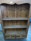 PIne Kitchen Shelves with Drawers