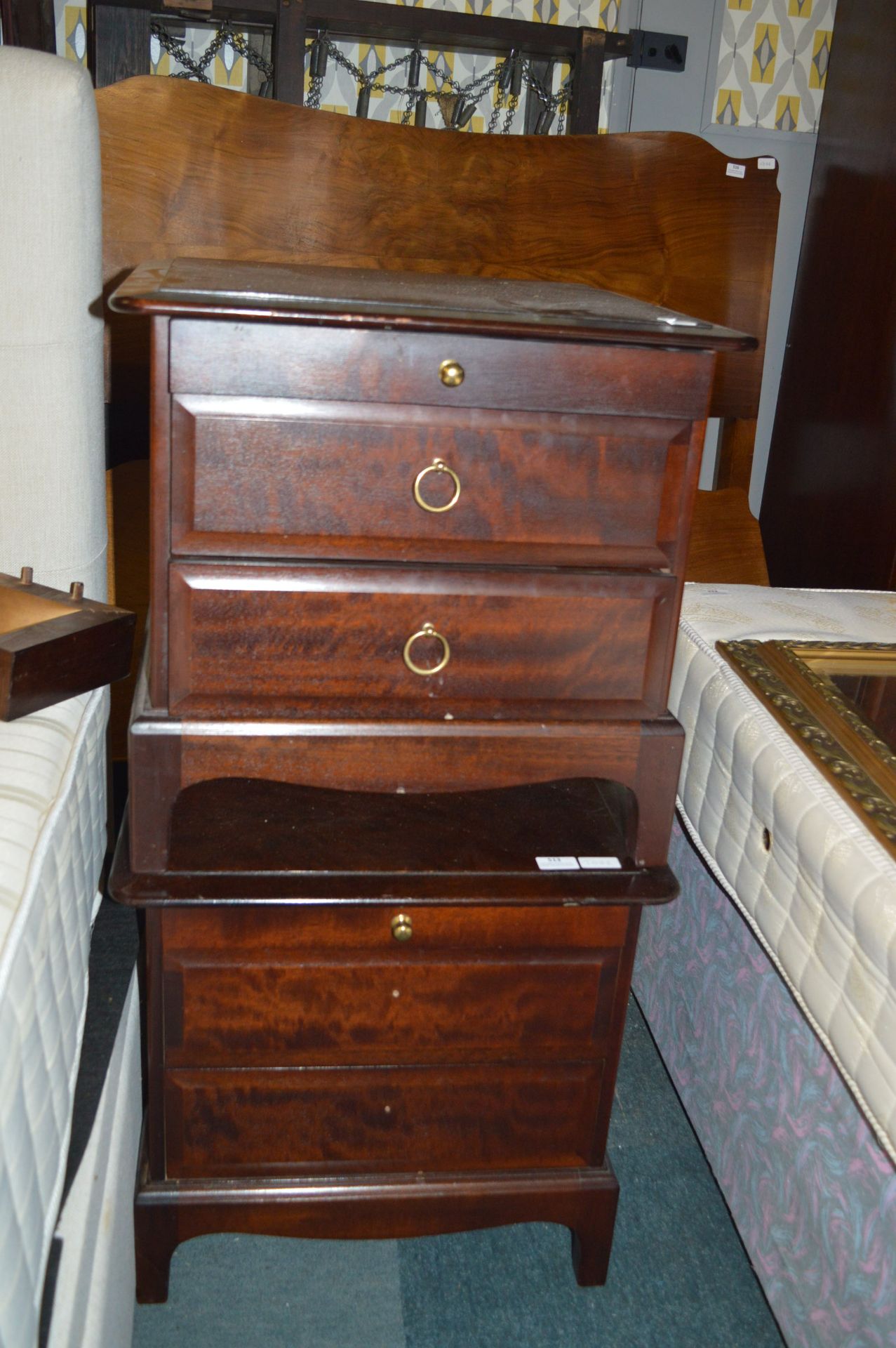 Pair of Stag Bedside Cabinets