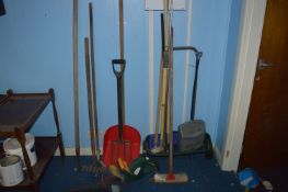 Hedge Trimmer and a Quantity of Garden Tools