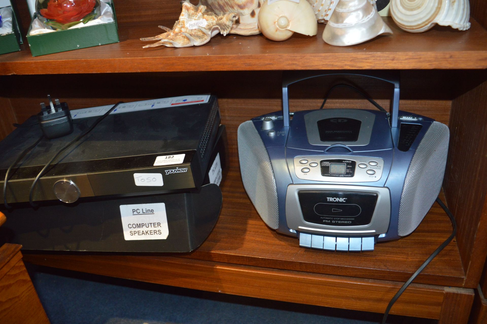 Youview Box and Tronic Portable Casette & CD Playe