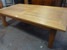 Large Contemporary Oak Coffee Table