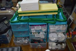 3 Multi drawer Storage Boxes including contents