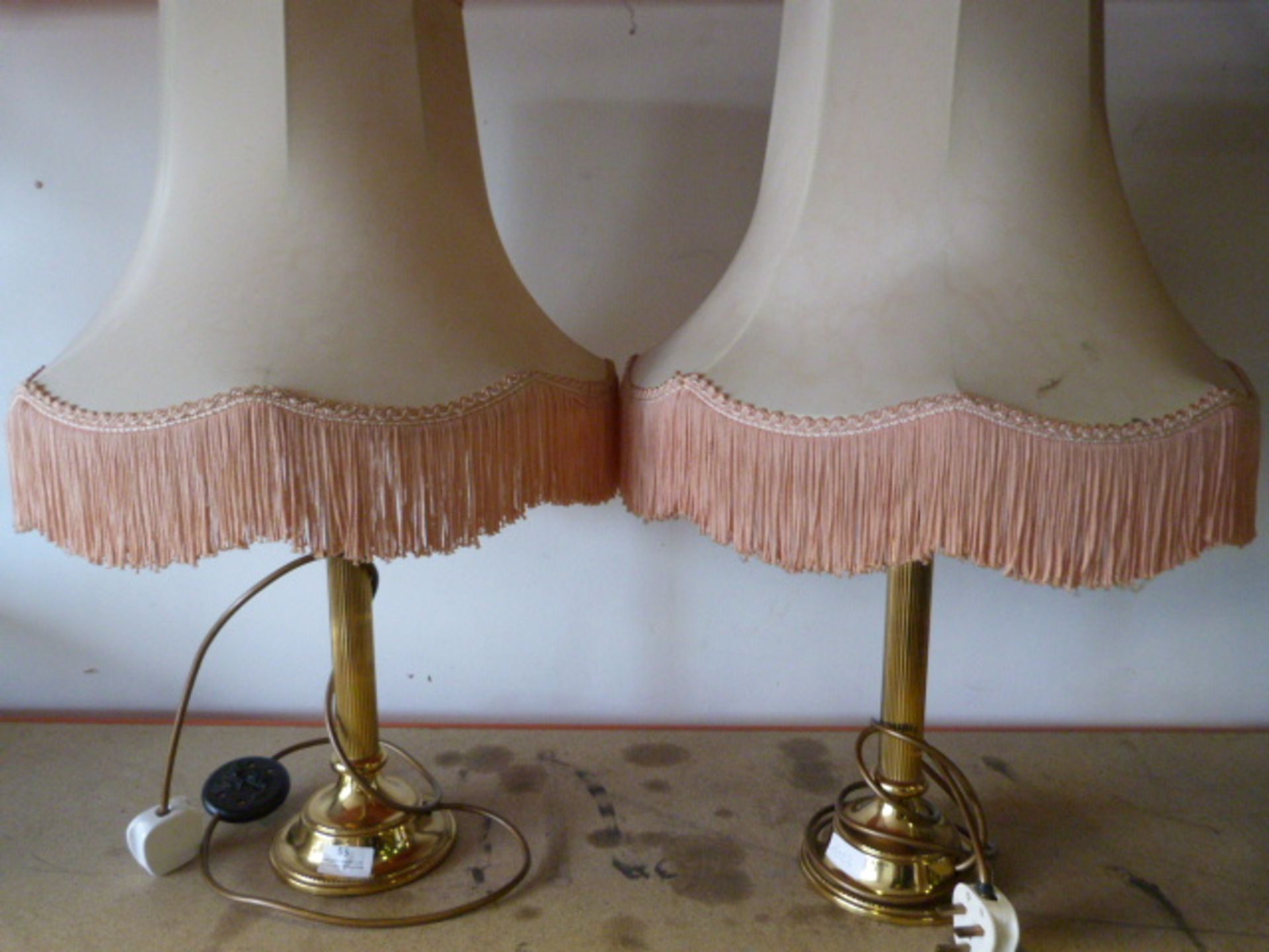 Pair of Brass Table Lamps