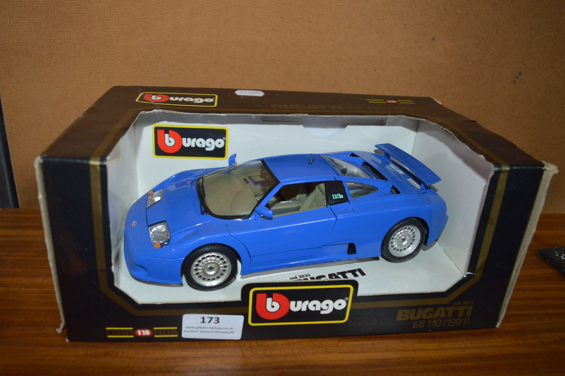 Model Bugatti Burago Metal Car