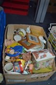 Box Containing Collectables, Teddy Bears Etc