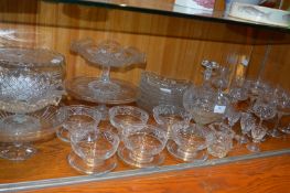 Large Collection of Cut Glass, Bowls, Dishes Etc