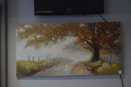 Large Modern Painting - Country Road