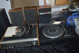 Collection of Vintage Hi Fi Equipment Including Tu
