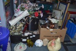 3 Boxes of Assorted Housewares, Collectables, Bino