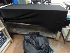 *Box of Nine Black Table Cloths