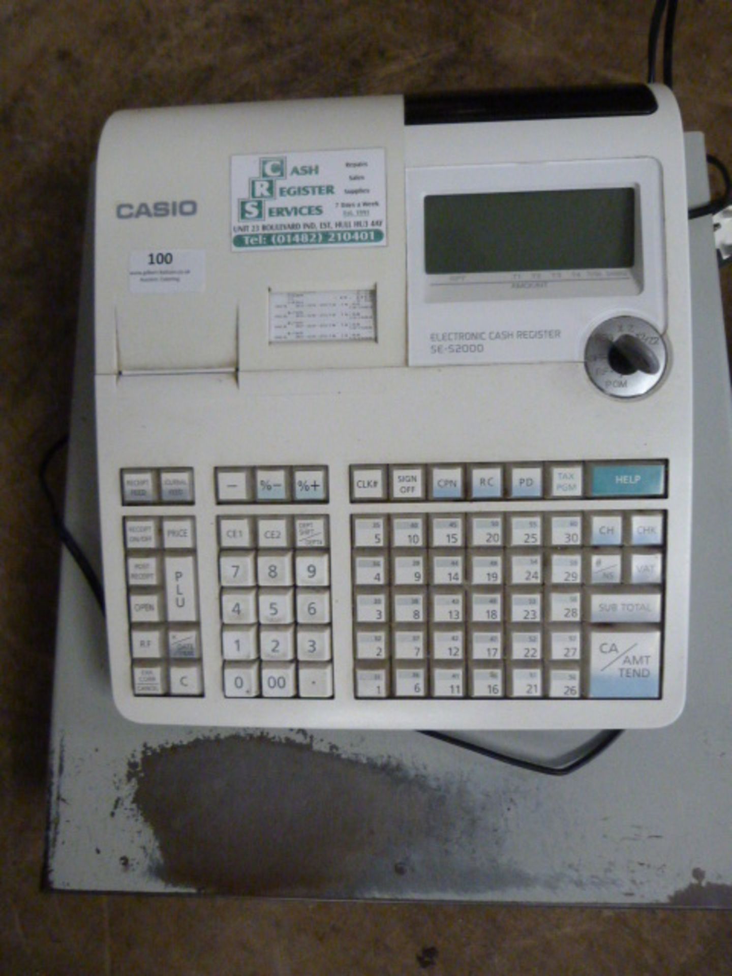 Casio 5E-S2000 Electronic Cash Register