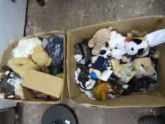 Two Boxes of Bears, Soft Toys, etc.