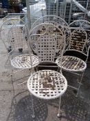 *Metal Garden Table and Three Chairs