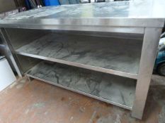 *Stainless Steel Preparation Table/Shelf Unit 140x