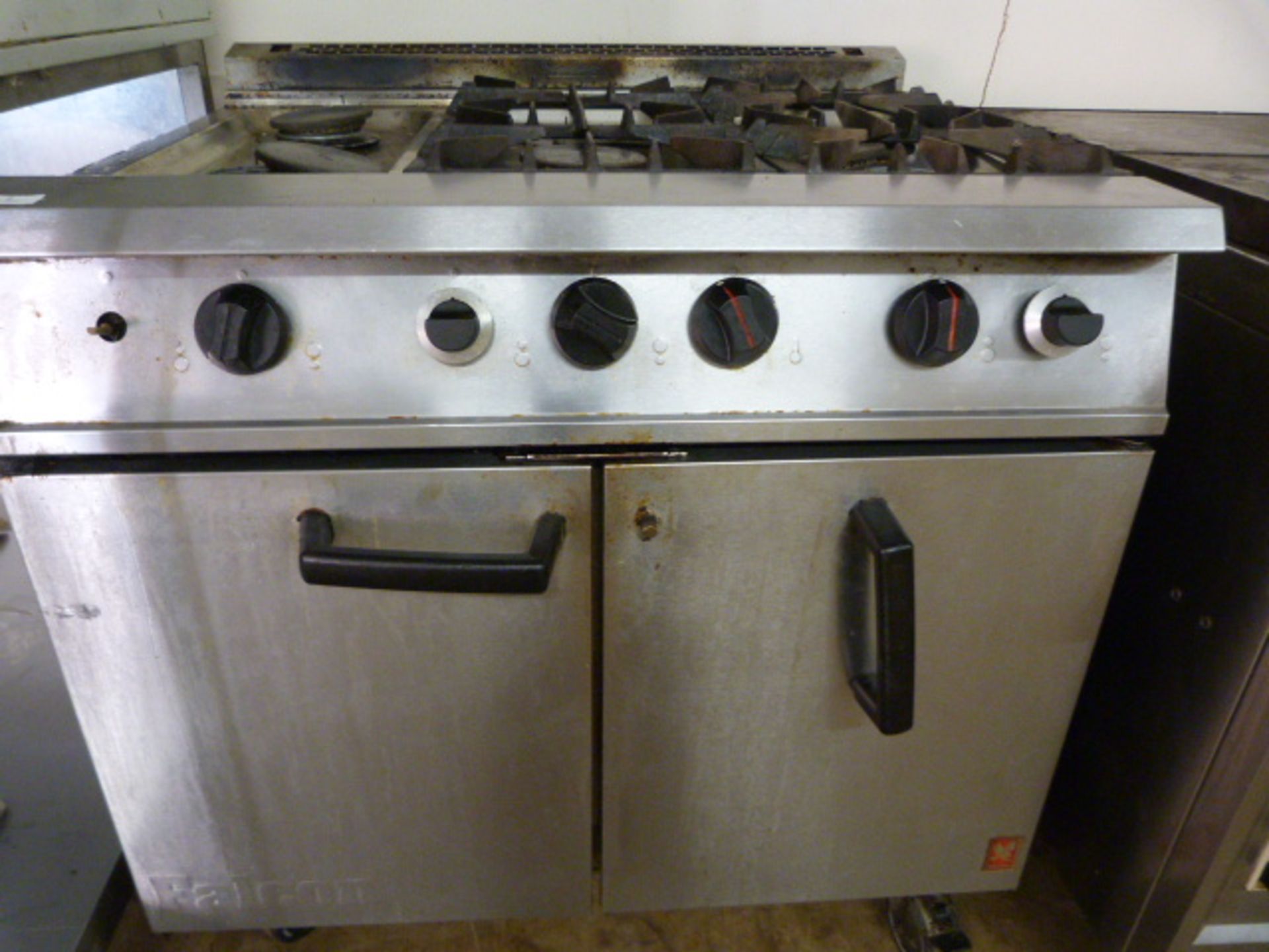 *Falcon Six Burner Commercial Gas Cooker over Oven