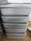 *Six BS Tins with Lid 26x20x5cm