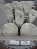 *Box of White Cups & Saucers (Approx 35)
