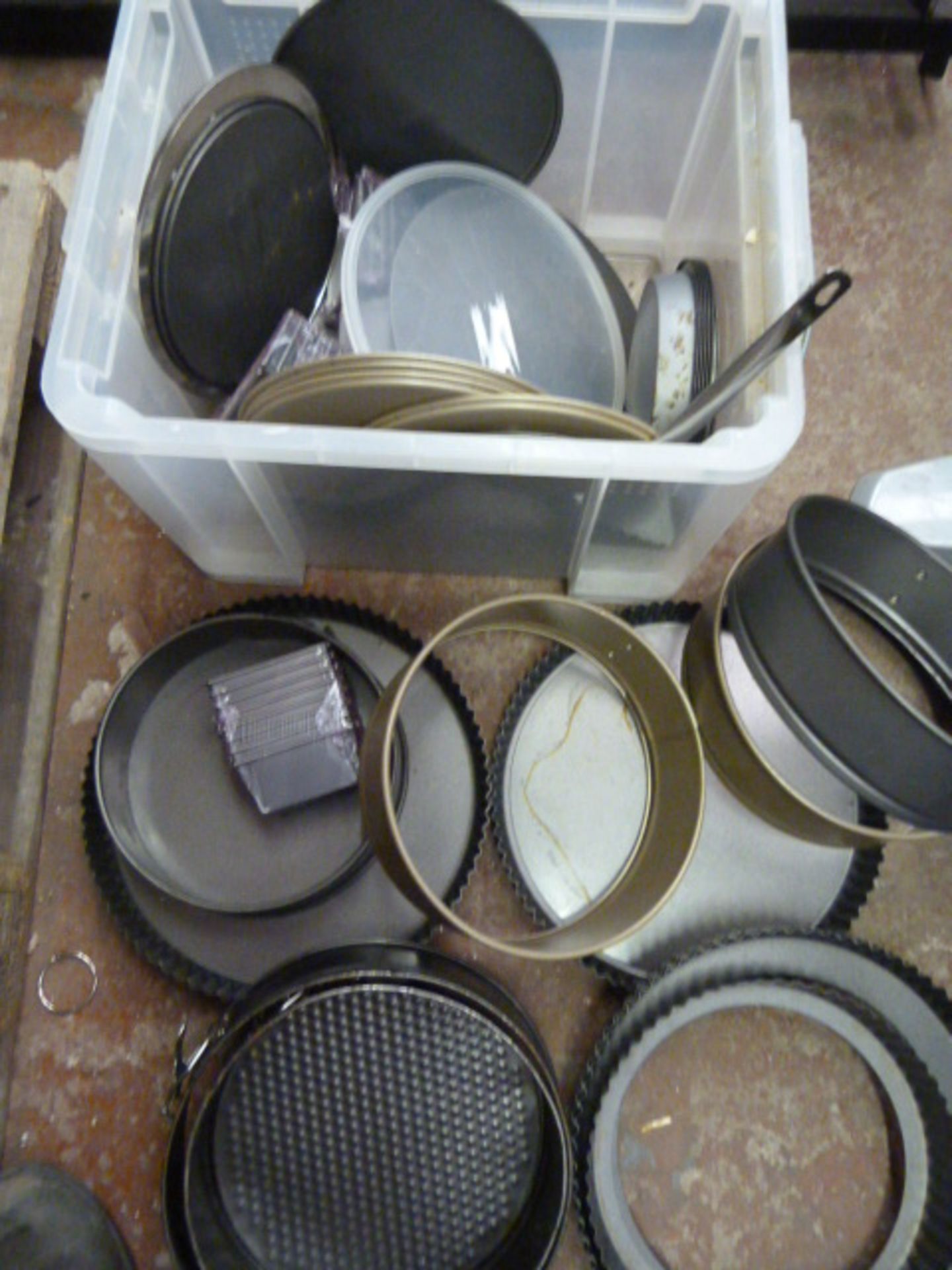 *Box of Cake and Baking Tins