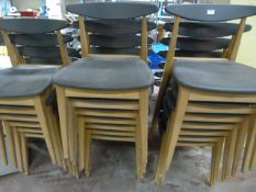 *Twenty Wood Faamed Restaurant Chairs