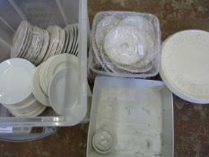 *Quantity of White China Including Cake Stand, Lid