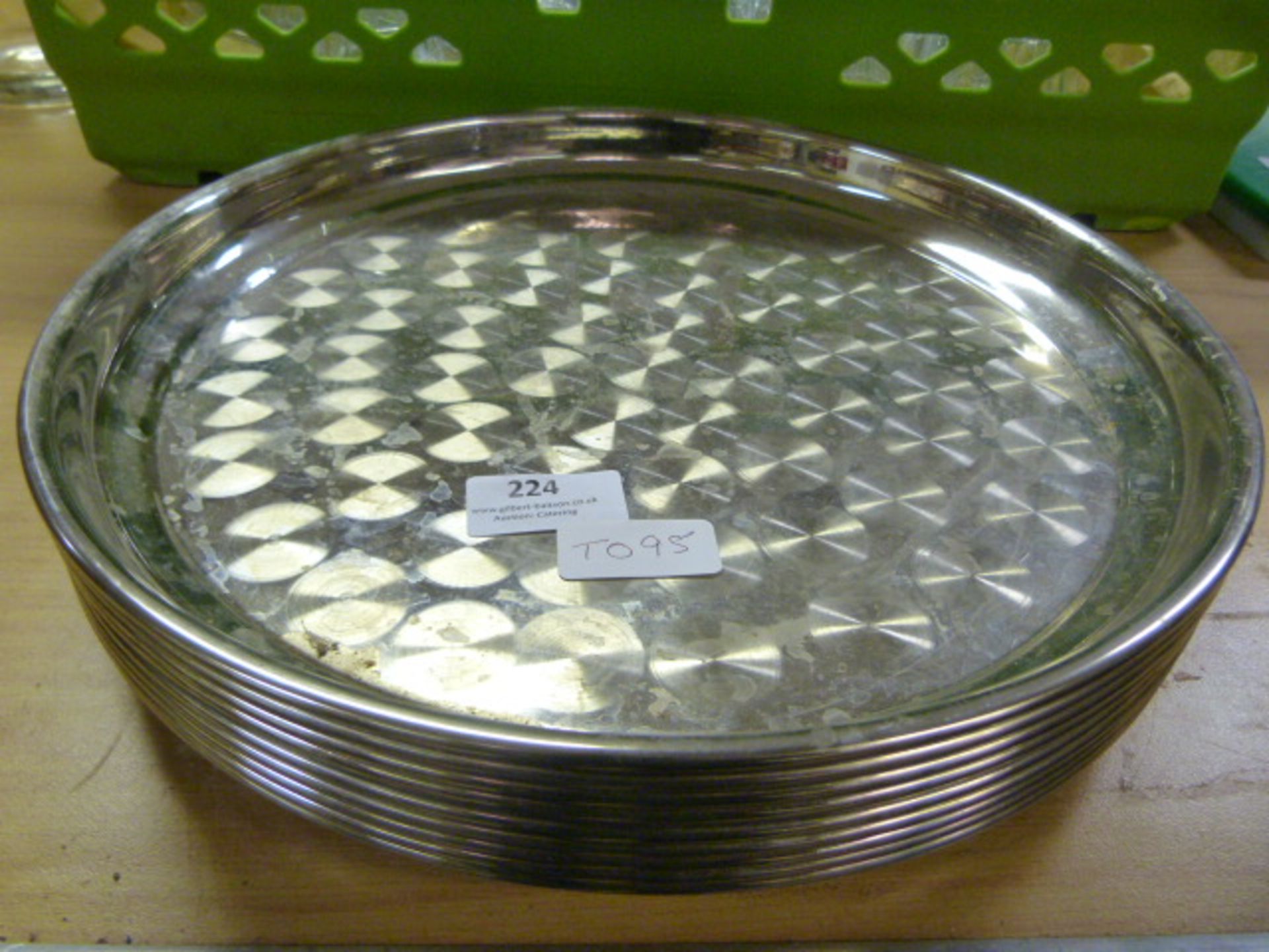 *Ten Lacor Stainless Steel Drinks Trays