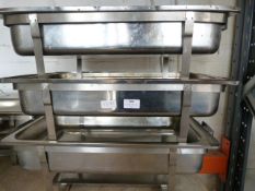 *Three Chafing Dishes (No Lids)