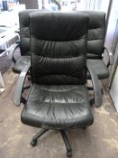 Three Black Office Chairs