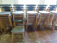 *Thirty Six Wood Framed Restaurant Chairs