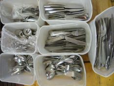 *Seven Tubs of Stainless Steel Cutlery