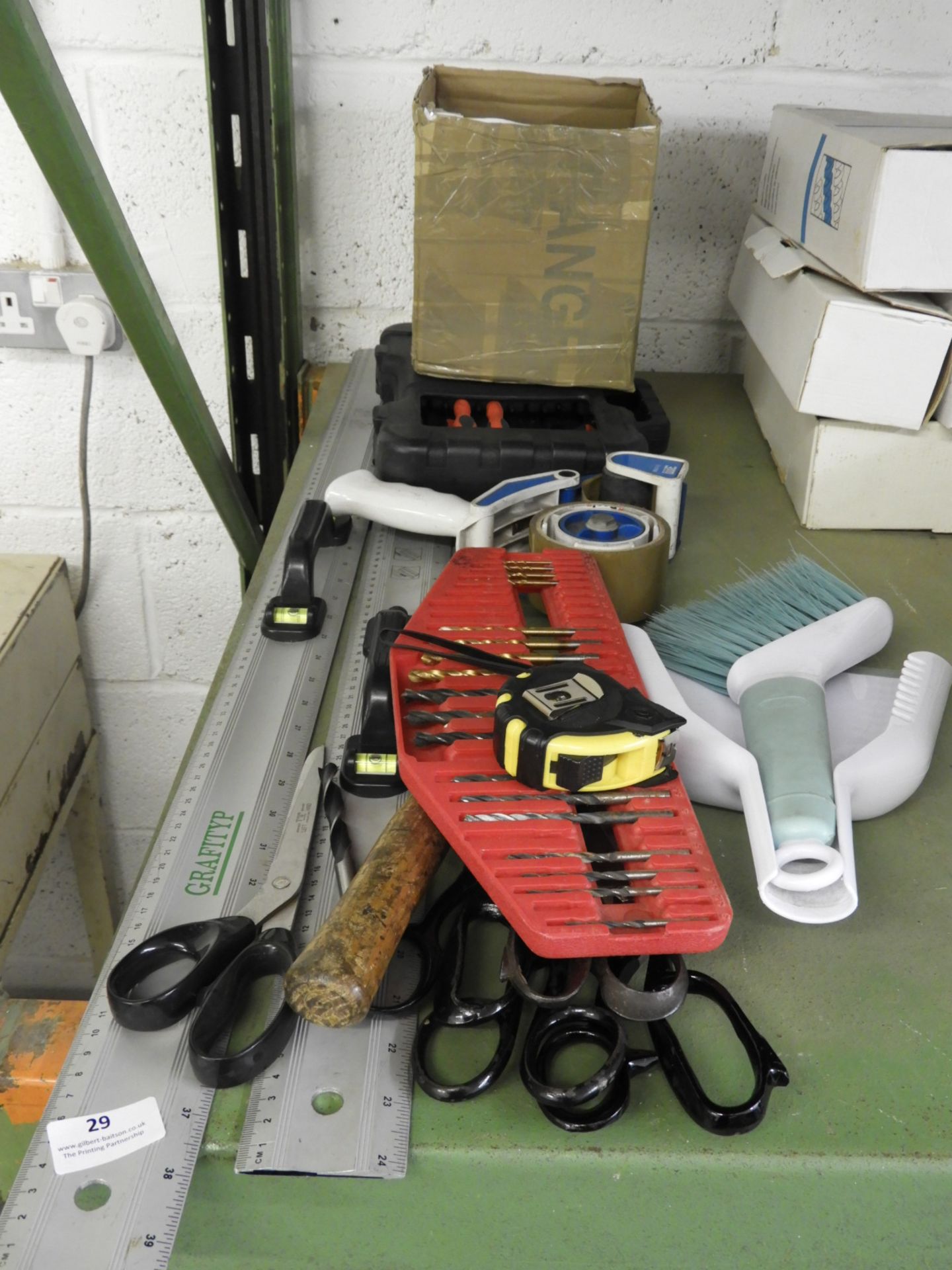 Assorted Sign Makers Tools Including Cutting Out S