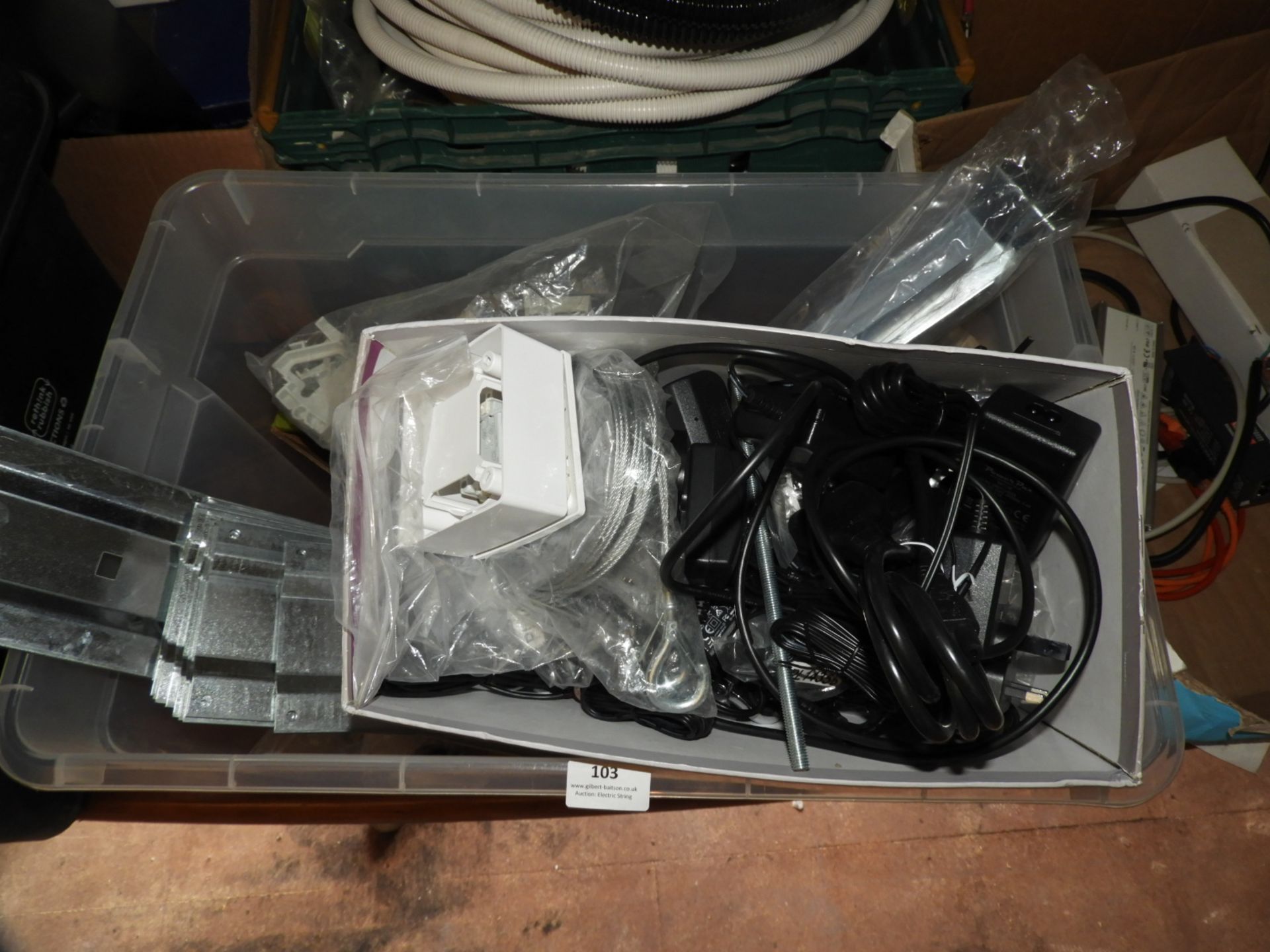*Assorted Electrical Components, Wall Brackets, et