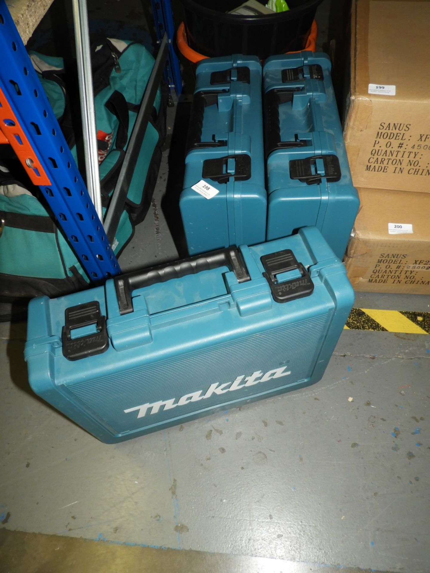 *Three Empty Makita Toolboxes