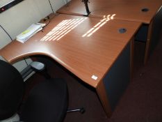 *L-Shape Desk with Left Hand Return in Mid Cherry