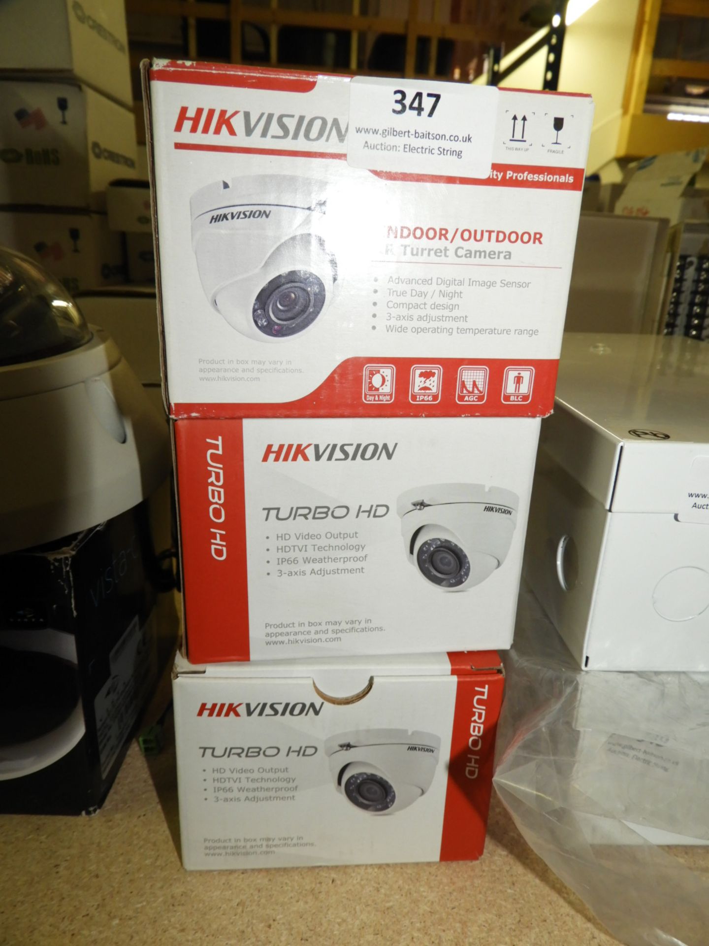 *Three HIKVision HD Turbo HD CCTV Cameras