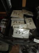 *Box Containing Eight TV Satellite Wall Plates