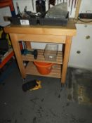 *Butcher Block Style Work Table
