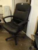 *Black Faux Leather Executive Swivel Chair