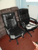 *Pair of Highback Executive Chairs