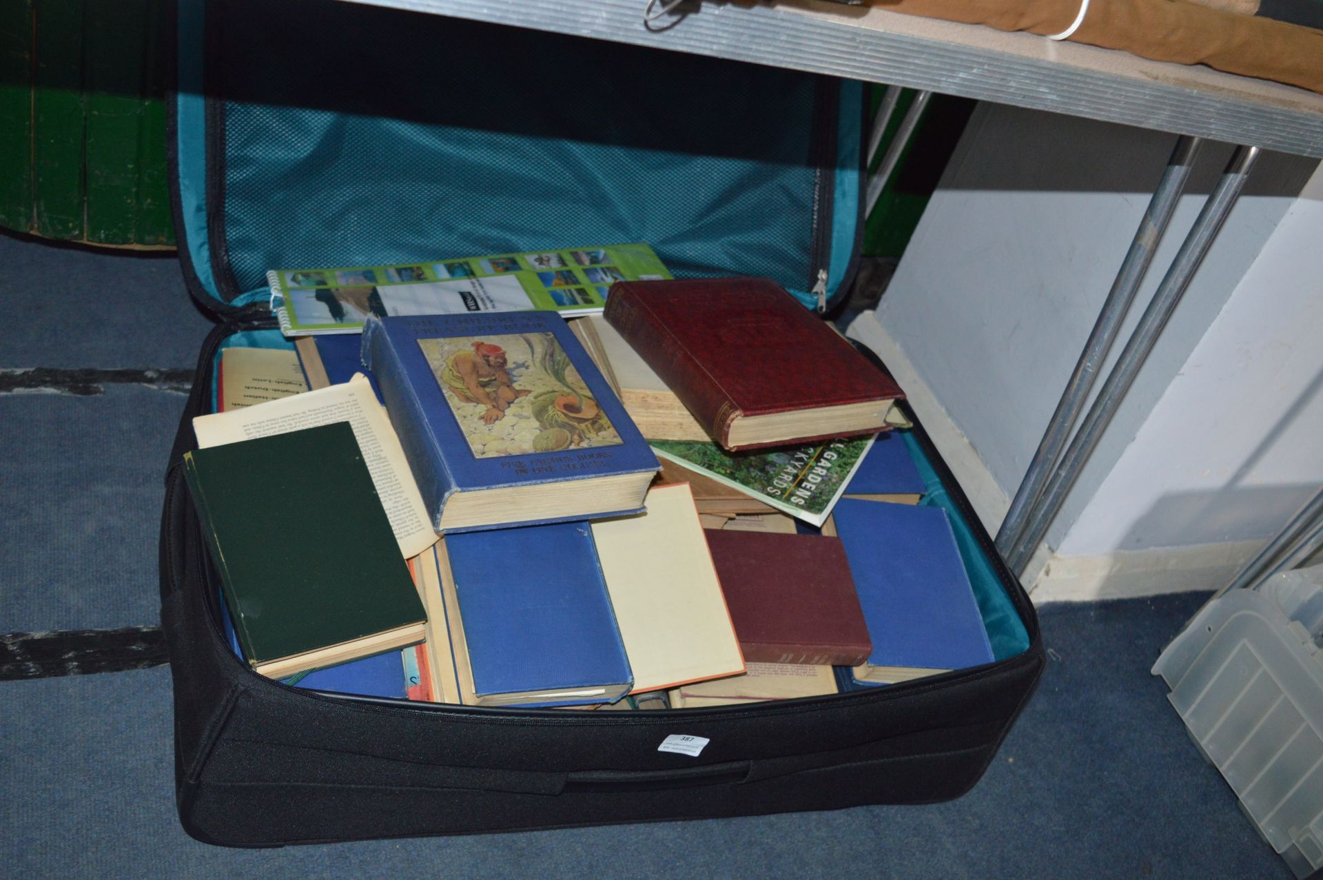 Suitcase Containing Books