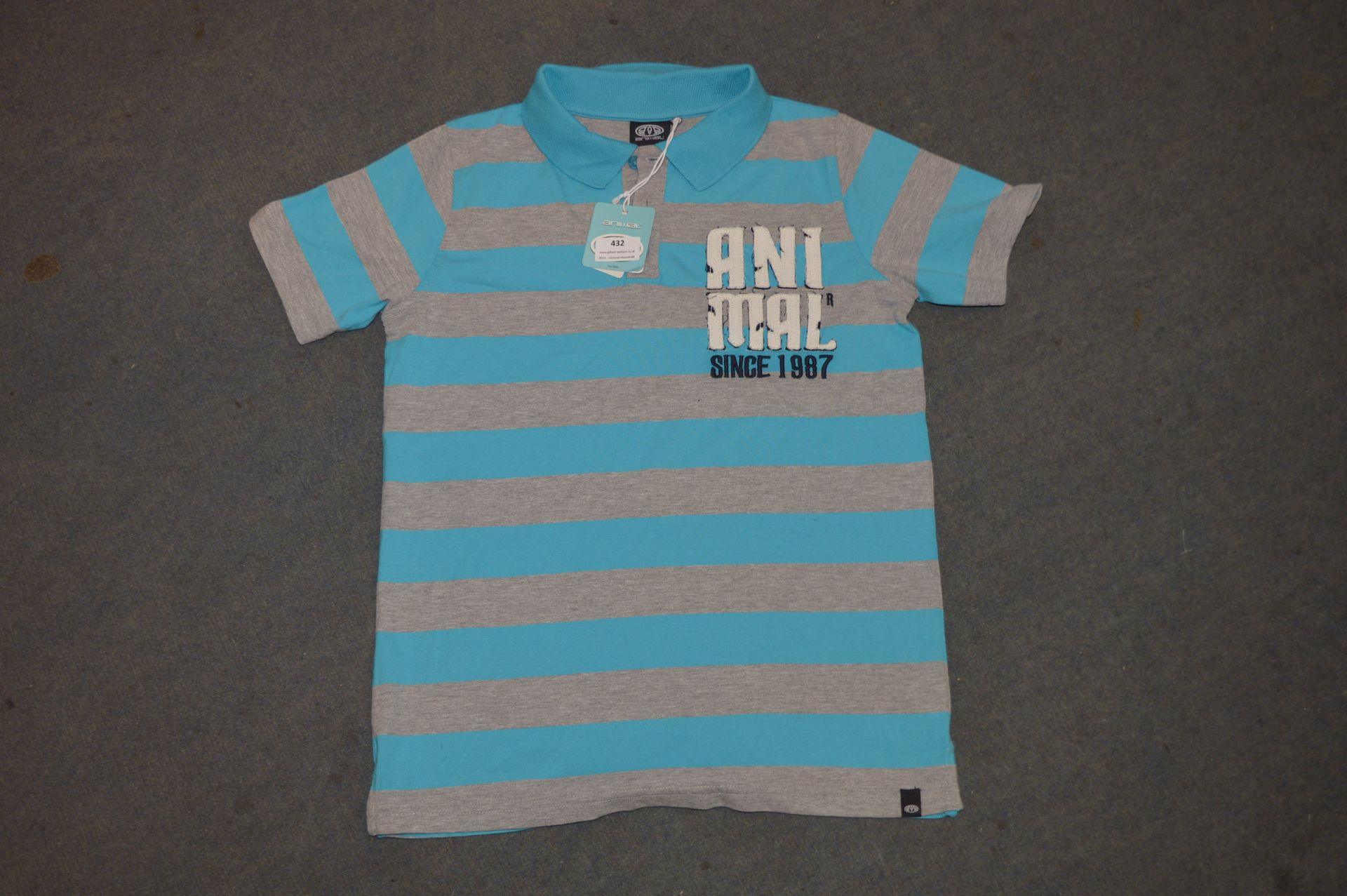 *Animal Dobbi Polo Shirt Size:11-12years