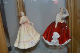 Pair of Royal Doulton Figurines - "Yours Forever"